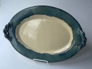 HANDLED PLATTER (SEASIDE)